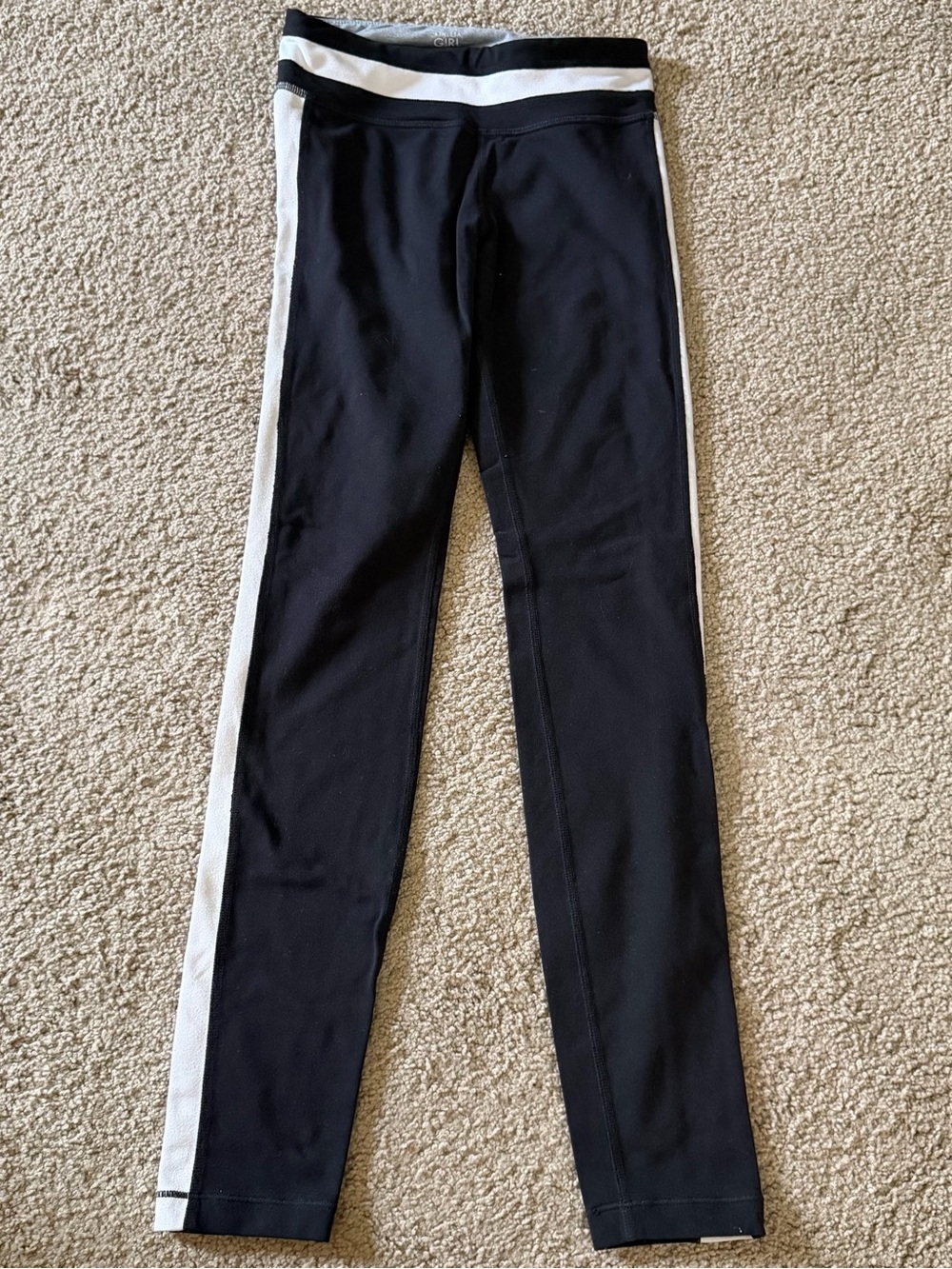 Athleta Black and White Kids Leggings